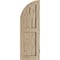 Ekena Millwork Hand Hewn 2 Equal Flat Panel w/Quarter Round Arch Top Faux Wood Shutters, 12W x 60H, 48 Low Side, PR SHUFPQ12X60HHPR - alternate 2
